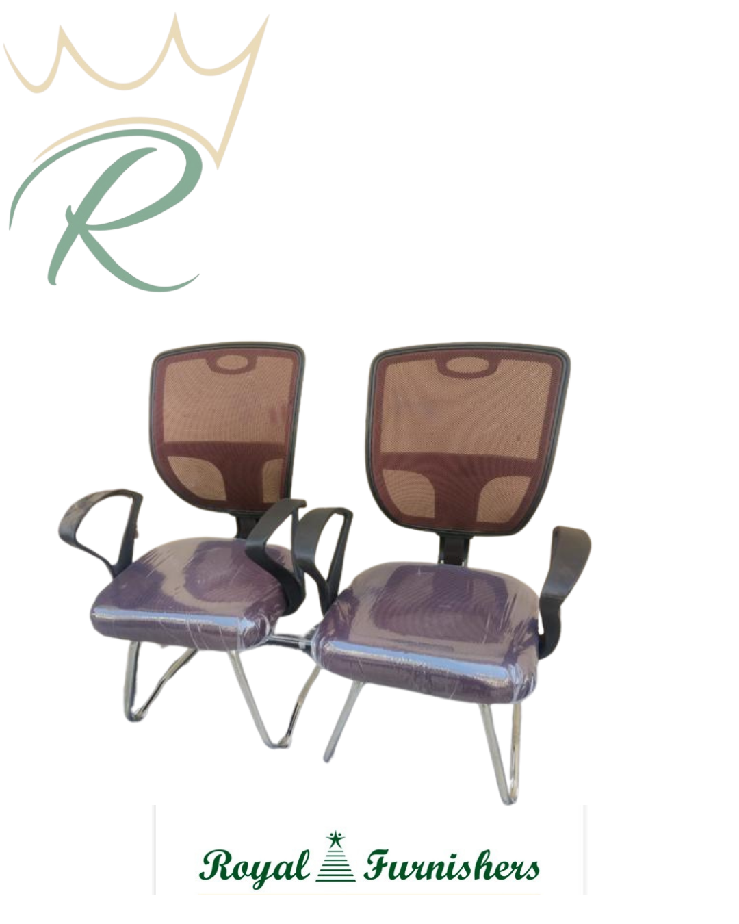 Mash Back Zali Seat Back Visitor Chair or Staff Chair with 1 inch Heavy Crome Pipe